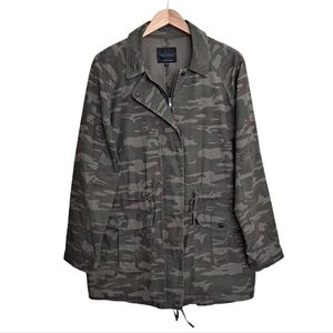 Sanctuary Camo Jacket XL Green Camo Utility Jacket Pockets Lightweight Jacket